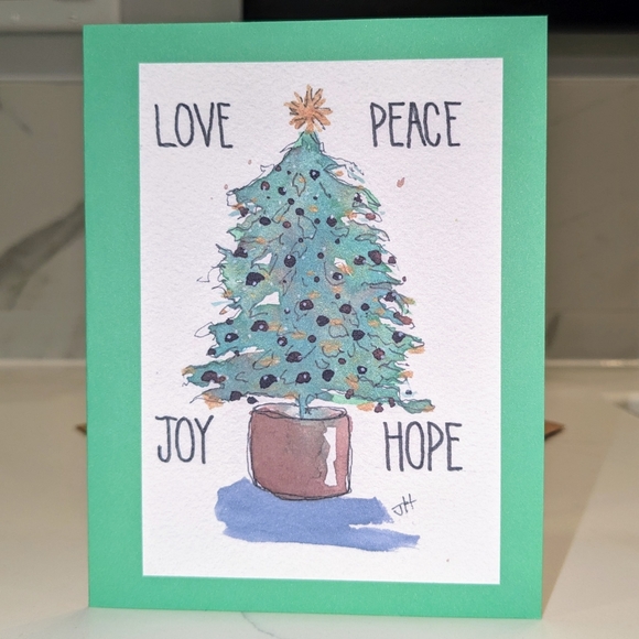 🌲🎨 Set of 4 Christmas cards - Picture 2 of 3